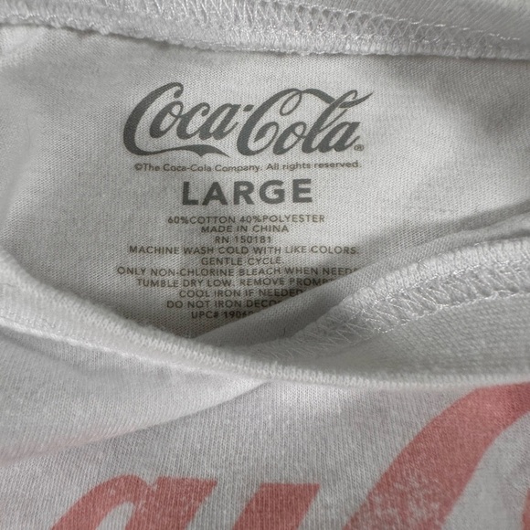 Coca Cola women’s pajamas soft and comfy pink and white sleepwear - Picture 3 of 4
